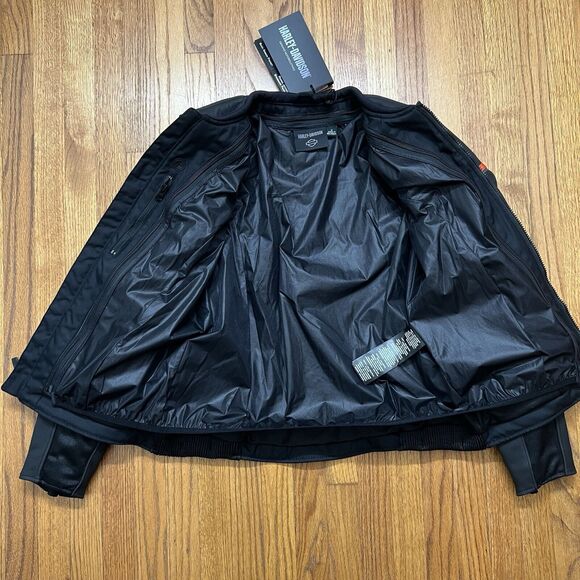 Harley-Davidson Brawler Leather Jacket 98007-21VW 100% Cowhide Leather Women's M - Picture 3 of 7